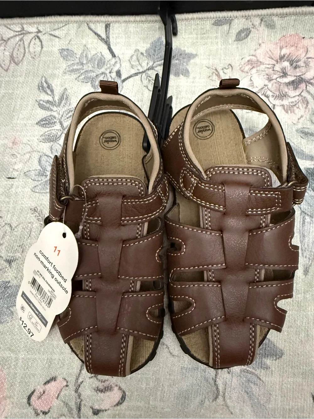 wonder nation Brown Fisherman Sandals for Kids
